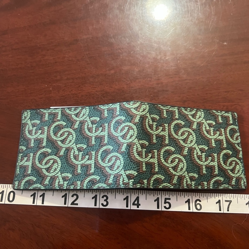 Coach New Card Holder - Green and Black - Picture 4 of 5